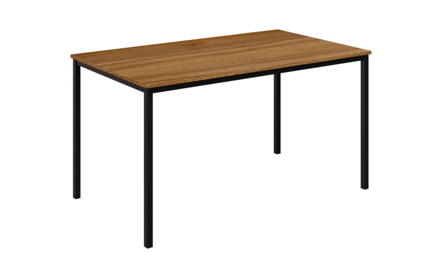 JPT 140 Jídelní stůl 1394 x 800 mm, deska ořech světlý / podnož černá